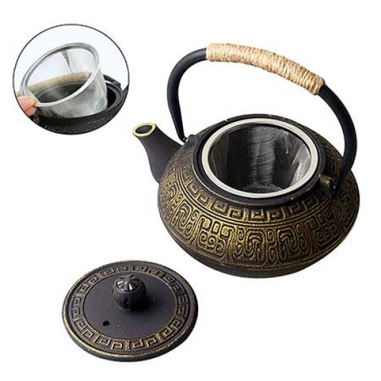 Chinese Classic Cast Iron Teapot 600ml/20oz