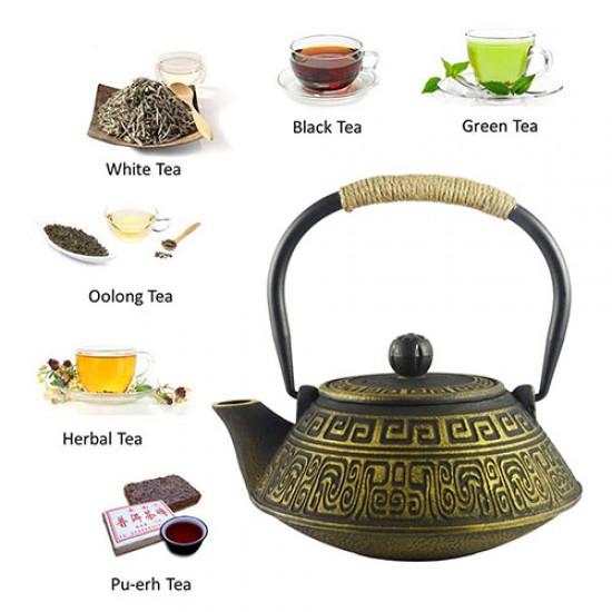 Chinese Classic Cast Iron Teapot 800ml/20oz