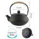 Chinese Style Cast Iron Teapot 600ml/20oz