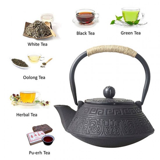 Chinese Style Cast Iron Teapot 800ml/20oz