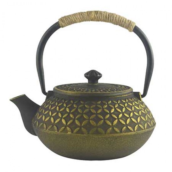 Golden Coin Cast Iron Teapot 600ml/20oz