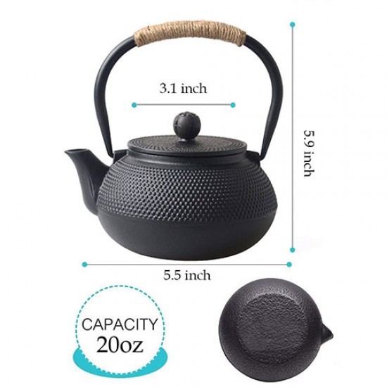 Pearl Cast Iron Teapot 600ml/27oz