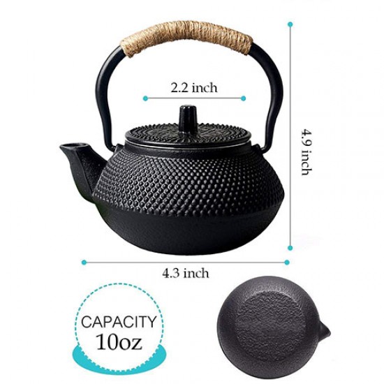 Small Pearl Cast Iron Teapot 300ml/10oz