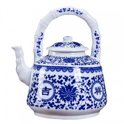 Chinese Traditional Blue And White Ceramic Teapot
