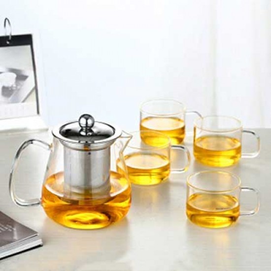 Loose Leaf And Blooming Glass Tea Pot 450ml/17oz