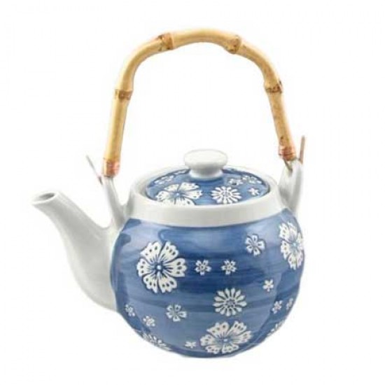 Japanese Sakura Pattern Ceramic Teapot